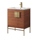 30"/Brown/SatinBrass