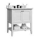 30"/Granite-4"Centerset/White