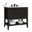 36"/CulturedMarble-4"Centerset/Brown