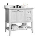 36"/Granite-8"Spread/White