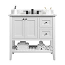 36"/Granite-8"Spread/White