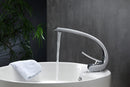 Aqua Arcco Single Lever Modern Bathroom Vanity Faucet - Chrome