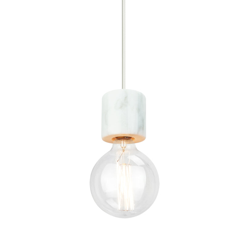 Marmo 2 Light Marble (White) Pendant Ceiling Light