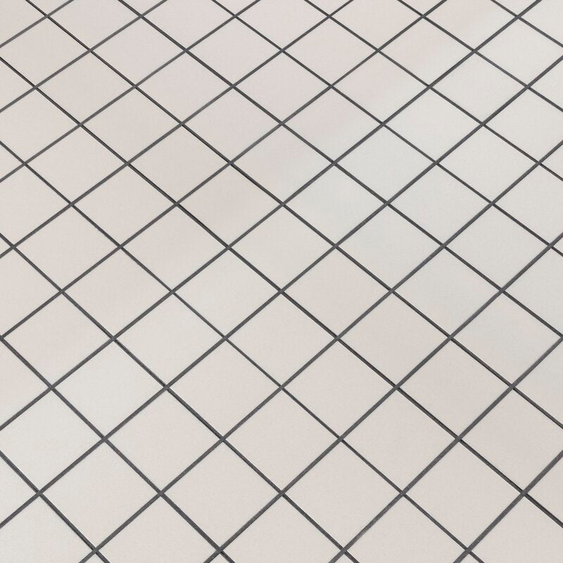 Domino White 2" x 2" Polished Porcelain Mesh Mounted Mosaic Tile (8 sq/Carton)