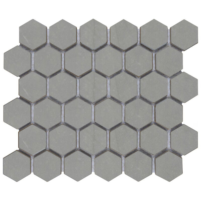 Sandhills 2" x 2" Hexagon Porcelain Stone Look Mosaic Matte Tile (8 SF/Carton)