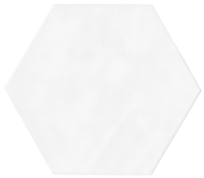 Metis Hexagon White 7" Handmade-Look Glazed Wall Tile (10.76 SF/Carton)