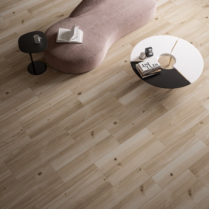 Loft 8" x 36" Porcelain Wood look Matte Wall & Floor Tile (14 SF/Carton )