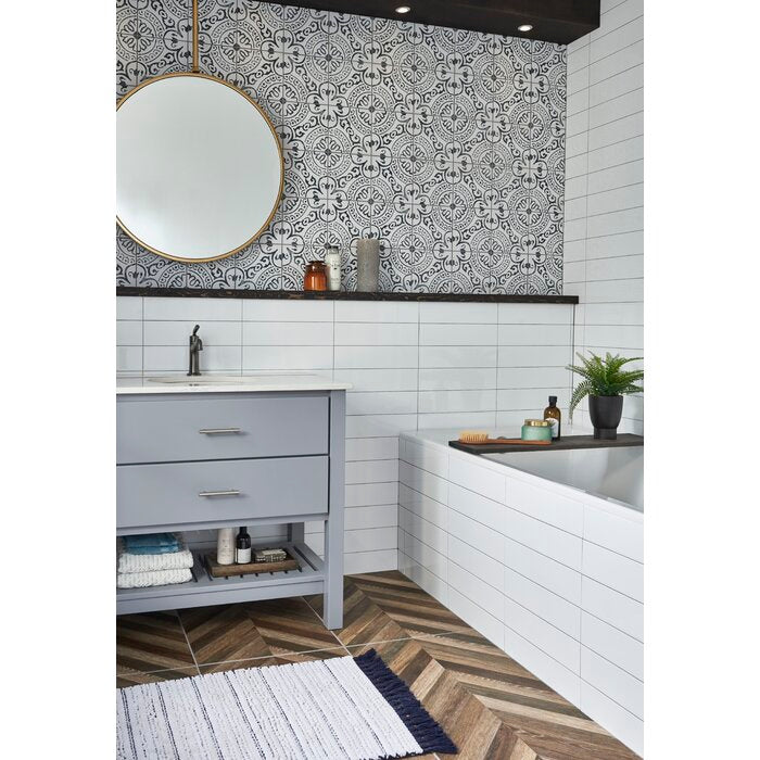 Graben Paloma 8" x 8" Porcelain Spanish Matte Wall & Floor Tile (5.16 SF/Carton)