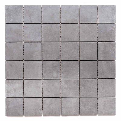 Maku Anthracite 2" x 2" Floor and Wall Porcelain Mosaic Matte Tile (7 SF/Carton)