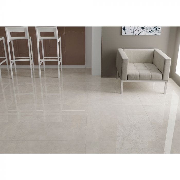 Myra Cemento 35" x 35" Polished Porcelain Floor and Wall Tile (17 SF/Carton)