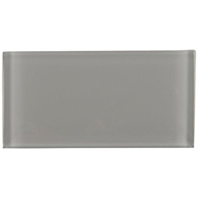 Nero Gray Glass Subway Tile (5 SF/Carton)