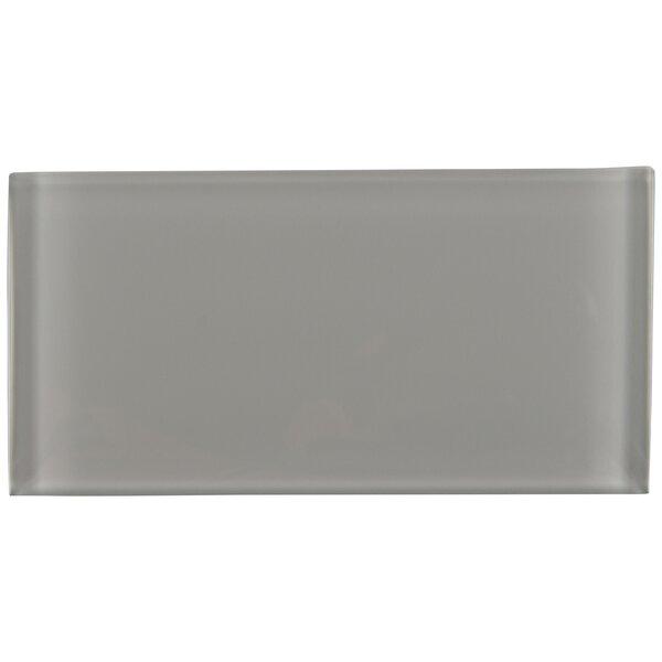 Nero Gray Glass Subway Tile (5 SF/Carton)