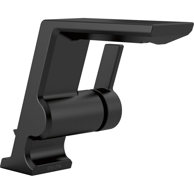 Delta Pivotal Handle Bathroom Faucet with Drain Assembly - Matte Black