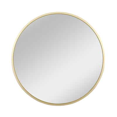 Modern Round Wall Mounted Bathroom Vanity Mirror with Gold Frame