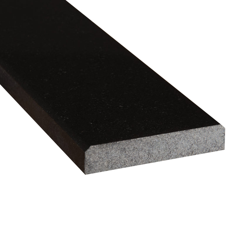 Black Granite Polished Double Beveled Threshold Tile