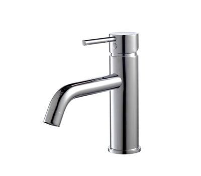 Aqua Rondo Single Hole Mount Bathroom Vanity Faucet - Chrome