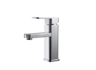 Aqua Soho Single Hole Mount Bathroom Vanity Faucet - Chrome