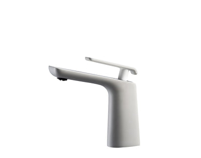 Aqua Adatto Single Lever Faucet - Chrome and White