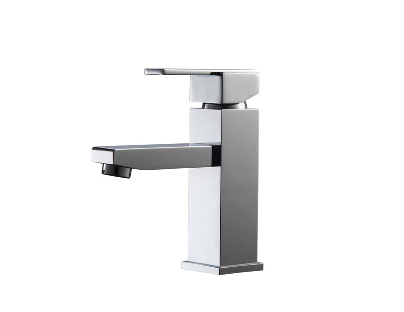 Aqua Piazza Single Lever Bathroom Vanity Faucet - Chrome