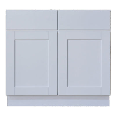 Natura 24" D x 34.5" H Two Door, Two drawers Sink Base Luxor Kitchen Cabinet