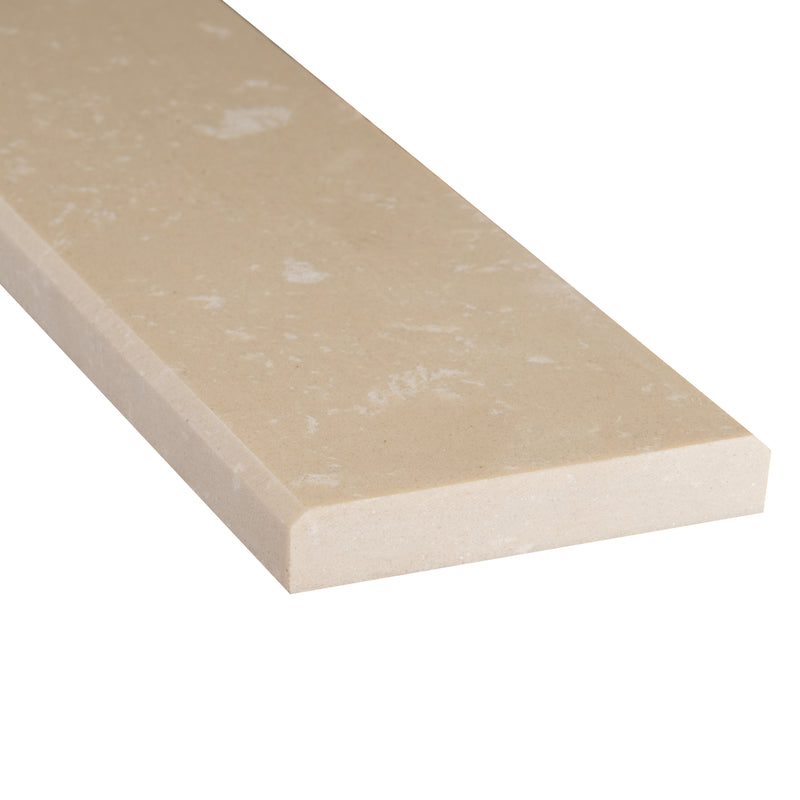 Beige Double Beveled Engineered Marble Threshold Tile