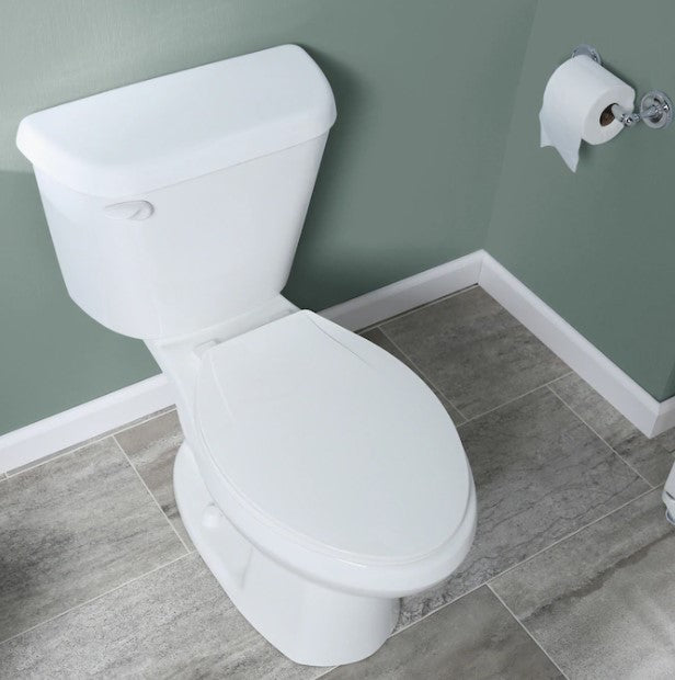 American Standard Colony White Elongated Standard Height 2-Piece Toilet 12-in Rough-In Size