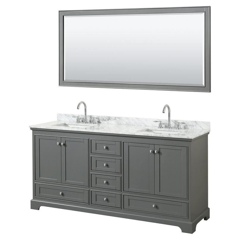 72"/Gray/SquareSinks