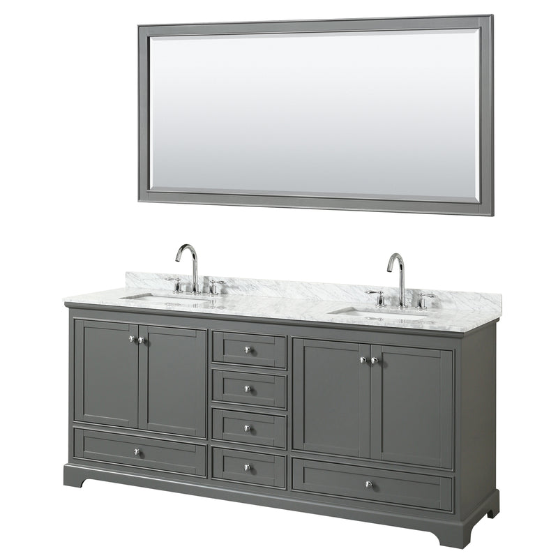 80"/Gray/SquareSinks