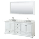 80"/White/SquareSinks