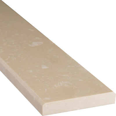 Beige Double Beveled Engineered Marble Threshold Tile