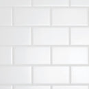Brilliance 3" x 6" Ceramic  Polished Bright White Subway Tile (10 SF/Carton)