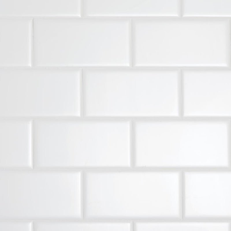 Brilliance 3" x 6" Ceramic  Polished Bright White Subway Tile (10 SF/Carton)