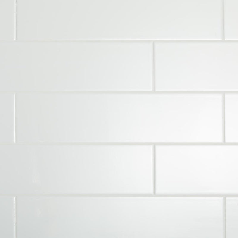 Brilliance 4" x 16" Ceramic Polished Bright White Subway Tile (8.6 SF/Carton)