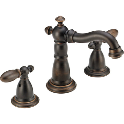 Delta Victorian 1.2 GPM Widespread Bathroom Faucet with Pop-Up Drain Assembly - Venetian Bronze