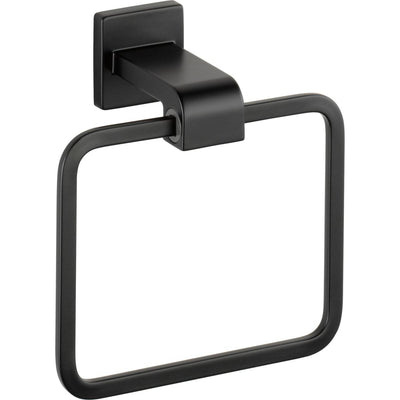 Delta Ara Wall Mounted Towel Ring - Matte Black