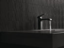 Delta Ara 1.2 GPM Single Hole Bathroom Faucet - Includes Metal Pop-Up Drain Assembly - Matte Black