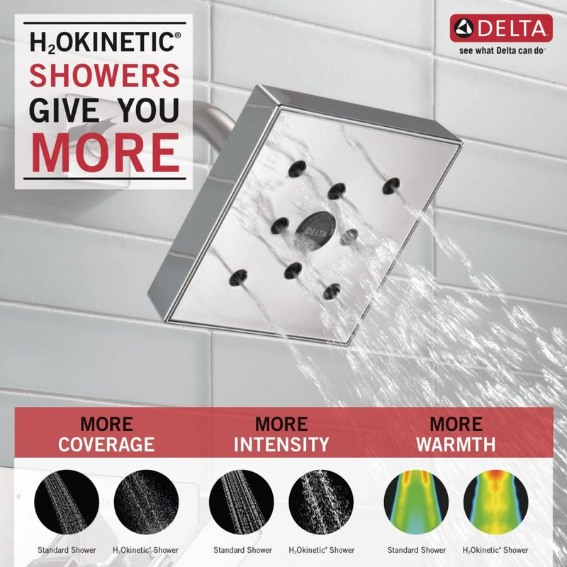 Delta Ara Shower / Shower + Tub Trim - Less Rough-In Valve - Matte Black