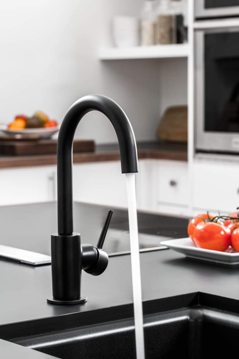 Delta Trinsic Single Handle Bar Faucet with Swivel Spout