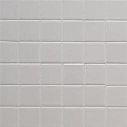 Domino White 2" x 2" Polished Porcelain Mesh Mounted Mosaic Tile (8 sq/Carton)