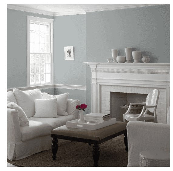 Benjamin Moore Eggshell Paint Interior Silver Lake 1598