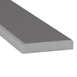 Engineered Gray 4" x 36" Polished Double Beveled Threshold Tile