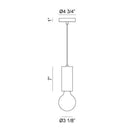 Marmo 2 Light Marble (White) Pendant Ceiling Light