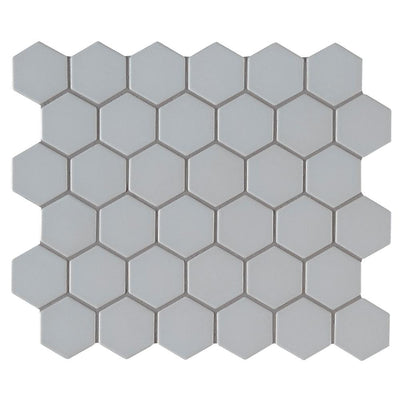 Mokoto Hexo Gray Porcelain 2" x 2" Mosaic Matte Tile (14.4 SF/Carton)