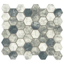 Truffle 12" x 12" Hexagon Matte Glass Mesh-Mounted Mosaic Tile (14.7 SF/Carton)
