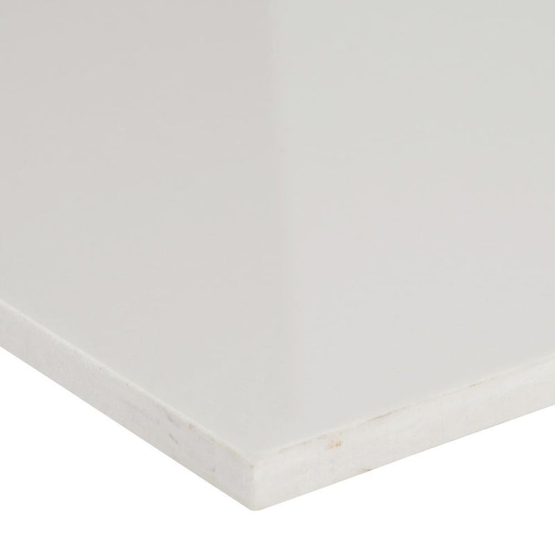 Estates White Matte Porcelain Floor and Wall Tile