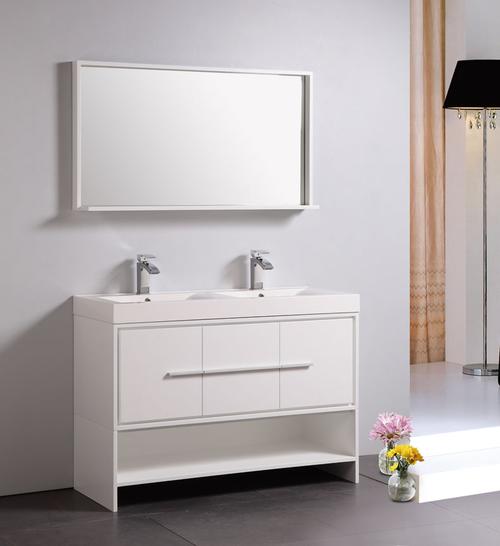 Allier Rio Double Sink Bathroom Vanity With Vanity Top